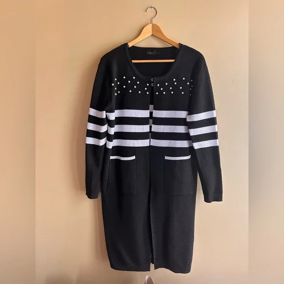 Goa pearl embellished long cardigan - Picture 13 of 13